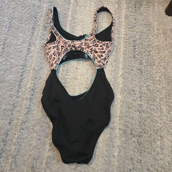 Nike One Piece Swimsuit Womens Small  Racerback Athletic Nike Triathlon - Picture 1 of 4